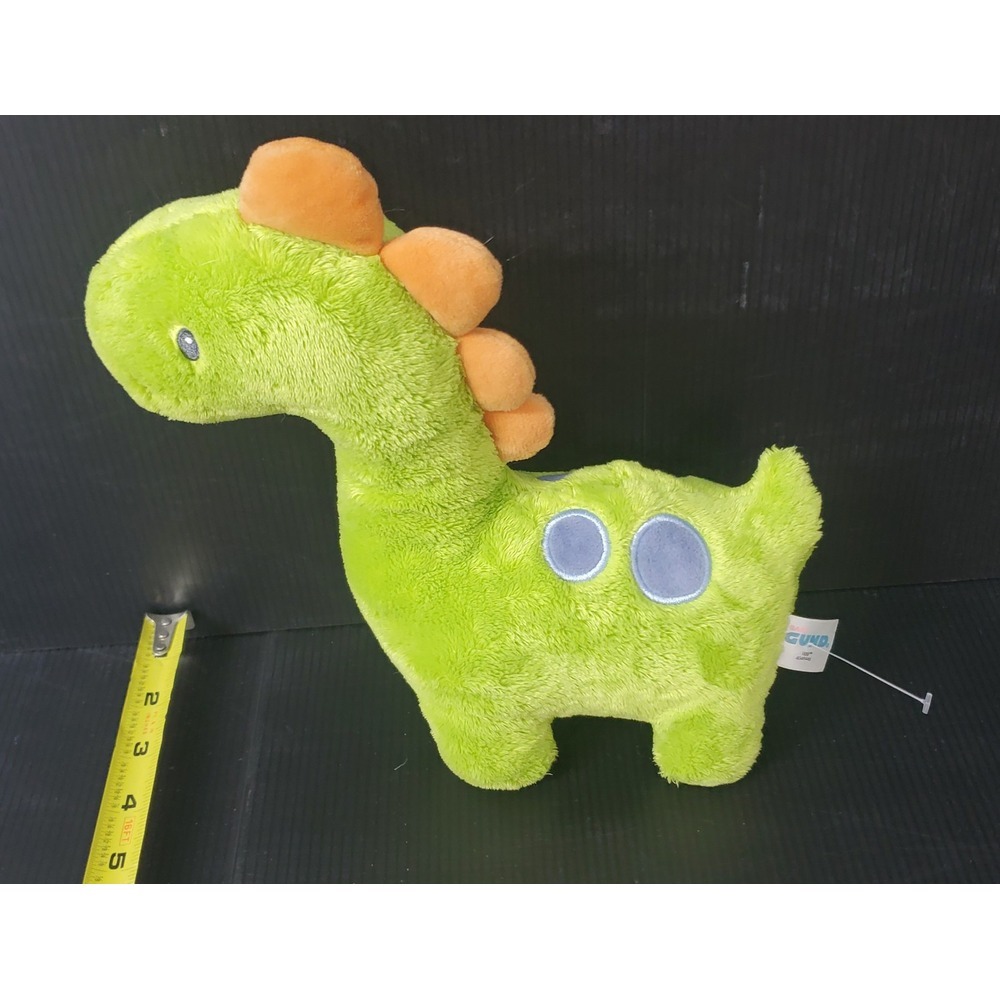 Baby Gund Green Orgh Plush Dinosaur Stuffed Animal Brontosaurus Cute Blue‎ Spots